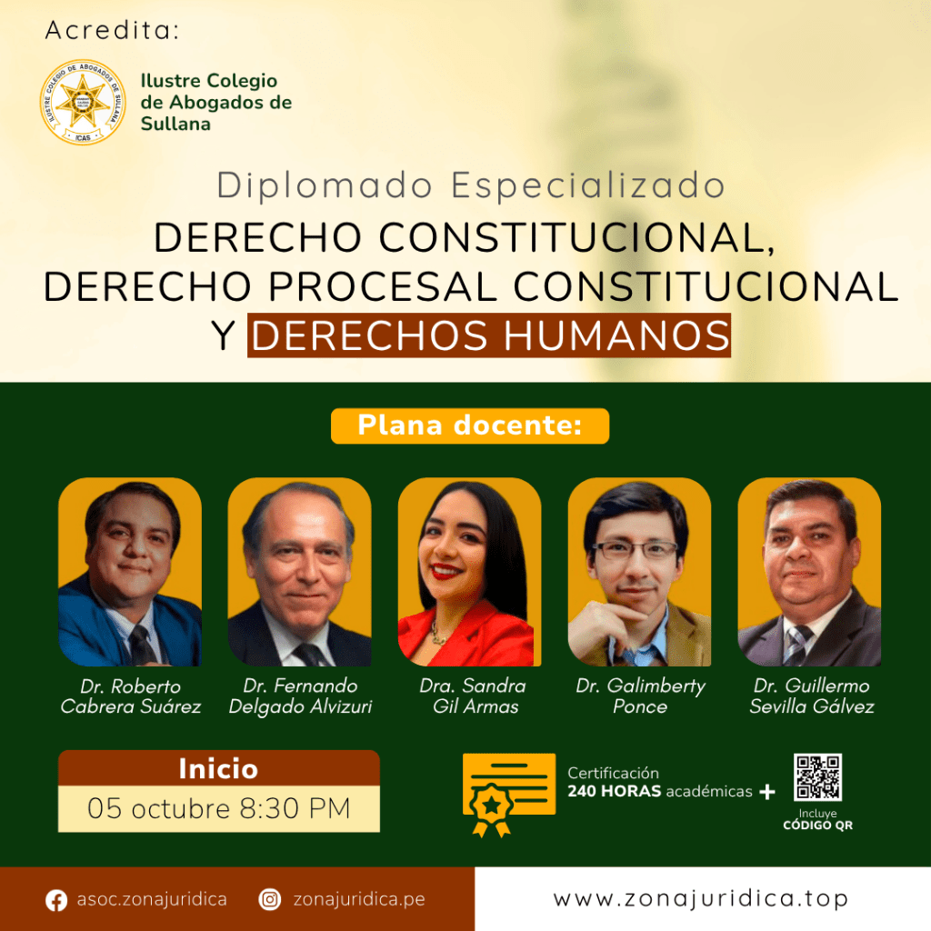 Diplomado: Derecho Constitucional, Derecho Procesal Constitucional y Derechos Humanos