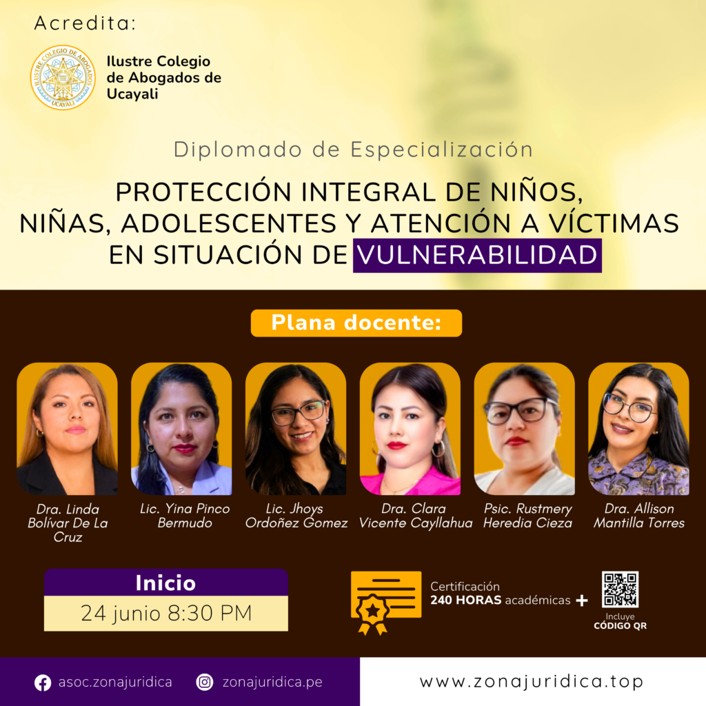 Diplomado: Protección Integral de Niños, Niñas, Adolescentes y Atención a Víctimas en Situación de Vulnerabilidad