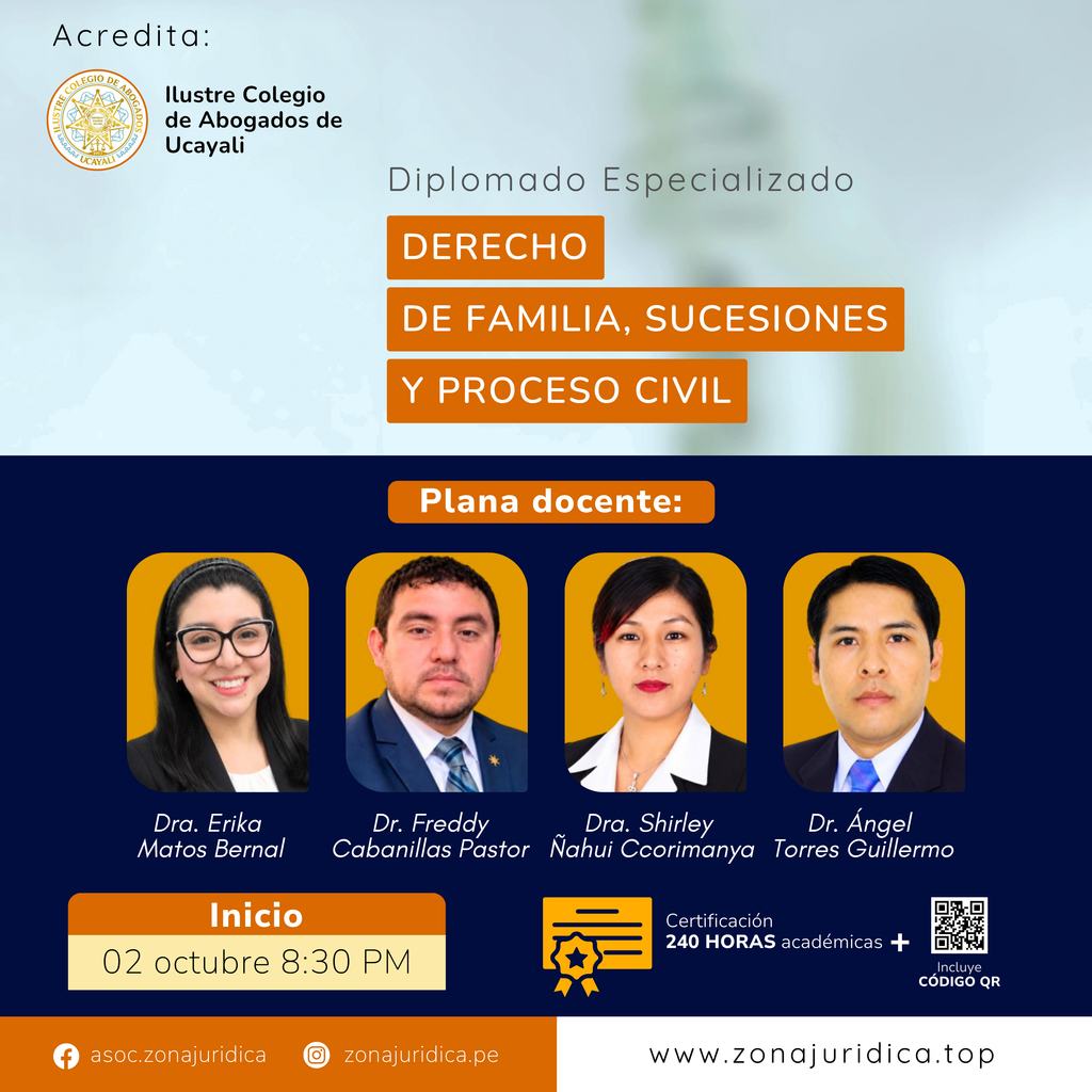 Diplomado: Derecho de Familia, Sucesiones y Proceso Civil