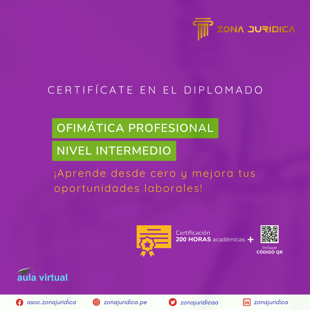 Diplomado: Ofimática Profesional Nivel Intermedio